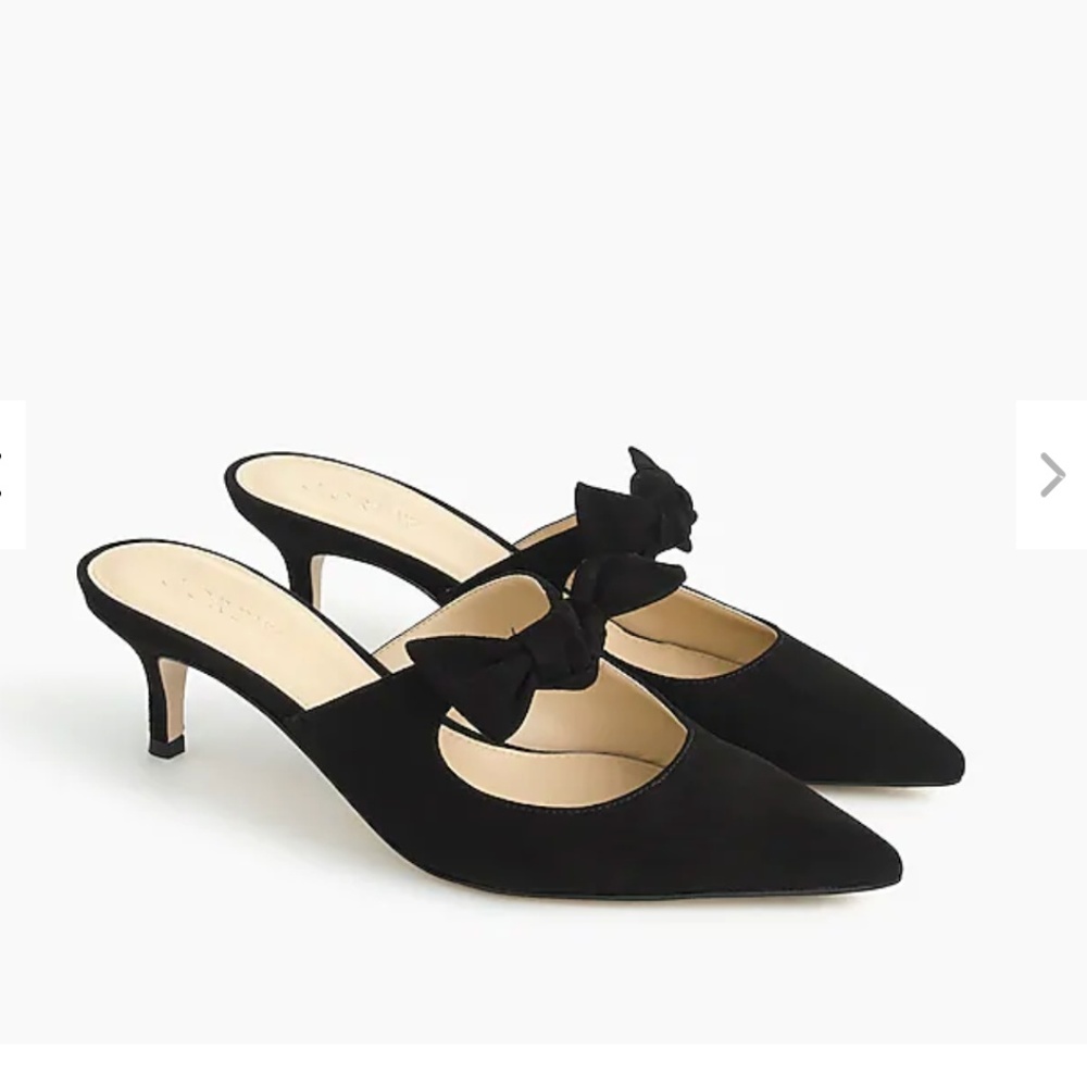 J.Crew Sophia mules (55mm) in suede-H5583-black